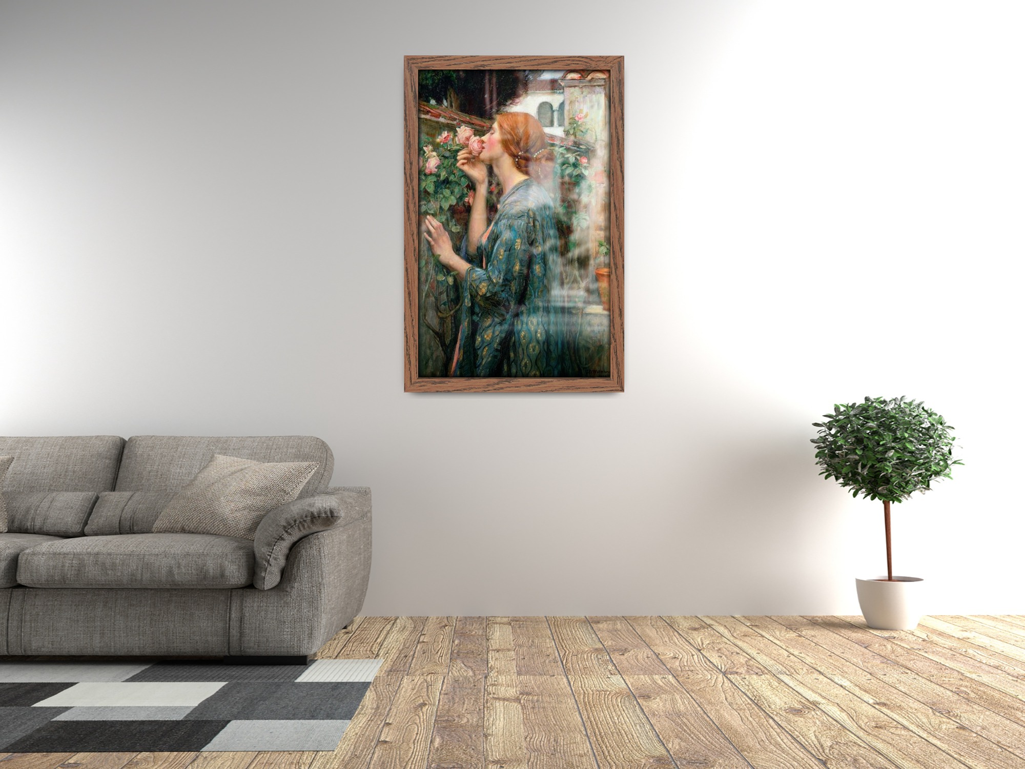 ( 45 x 55 CM ) / 18 x 22 Inch  |  Frames - MDF
 -  [ Dark Oak ]