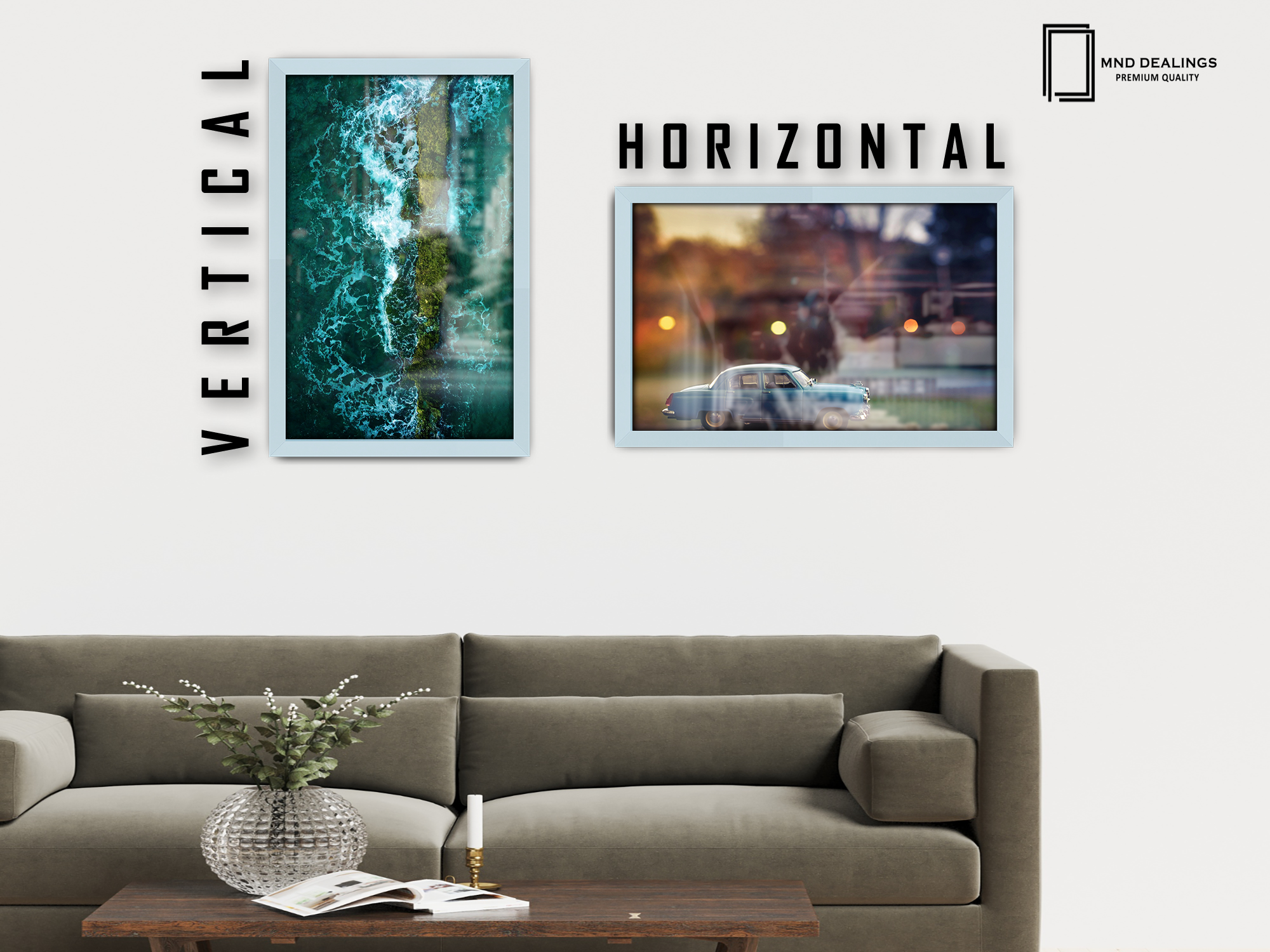 ( 45 x 55 CM ) / 18 x 22 Inch  |  Certificate Frames - MDF
 -  [ Light Grey ]
