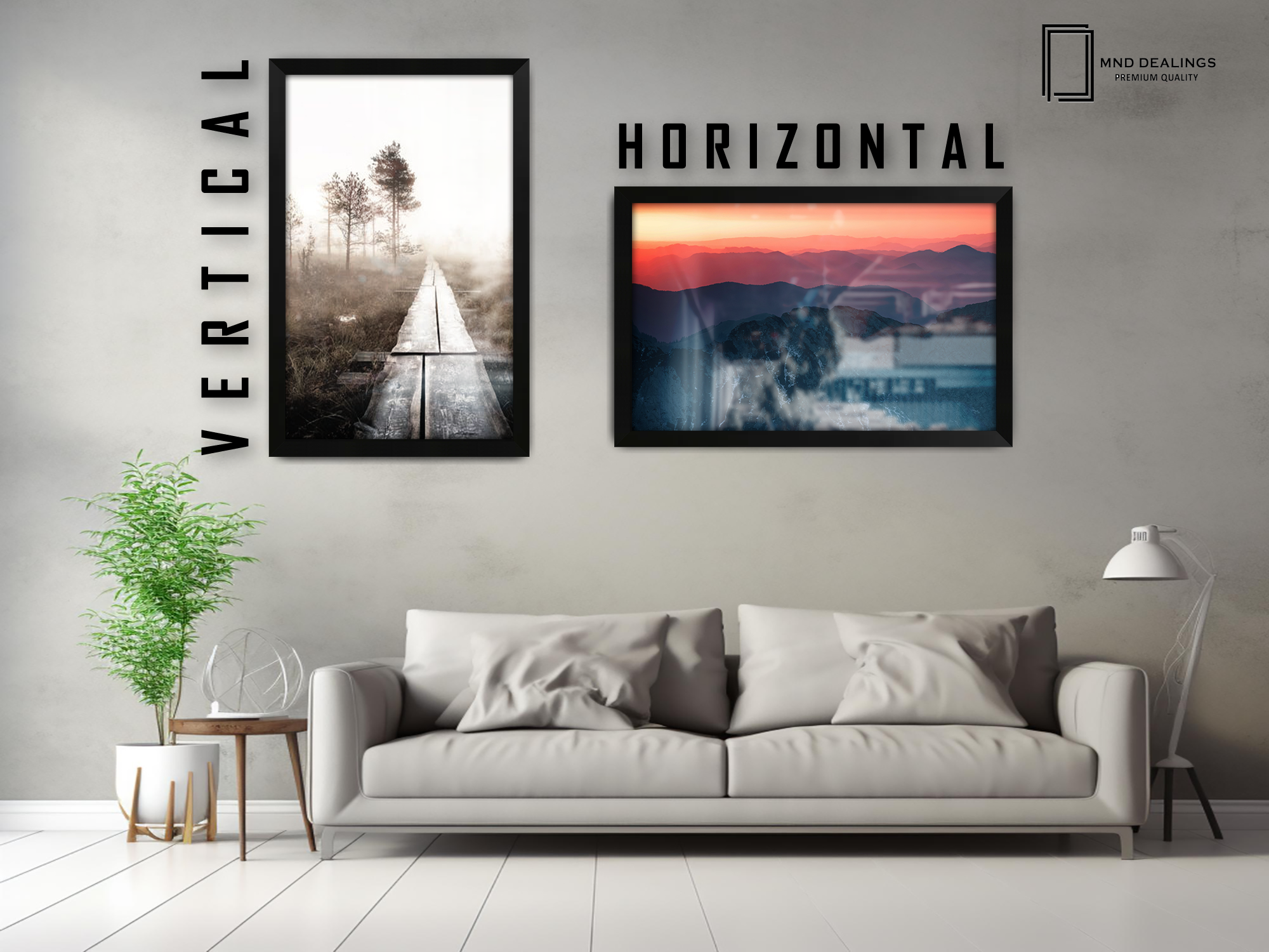 ( 45 x 55 CM ) / 18 x 22 Inch  |  Display Frame - MDF
 -  [ Matt Black ]