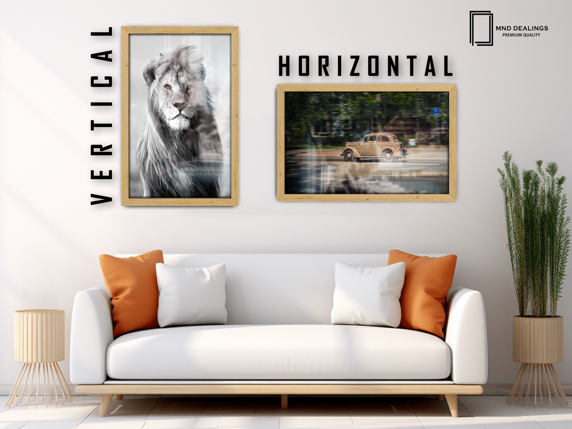 ( 45 x 55 CM ) / 18 x 22 Inch  |  Display Frame - MDF
 -  [ Pine ]
