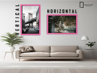 ( 45 x 55 CM ) / 18 x 22 Inch  |  Frames - MDF
 -  [ Pink ]