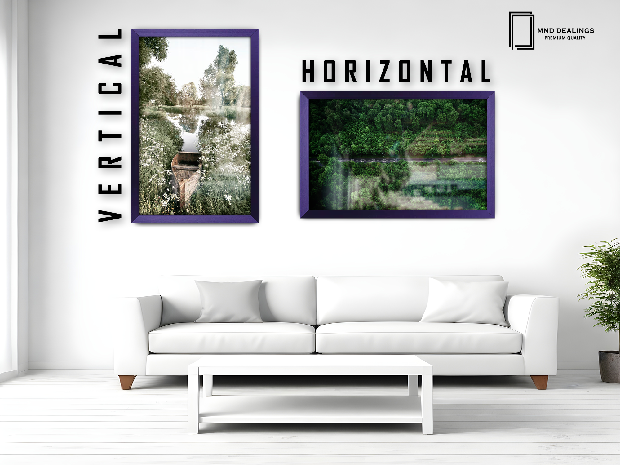 ( 45 x 55 CM ) / 18 x 22 Inch  |  Display Frame - MDF
 -  [ Purple ]