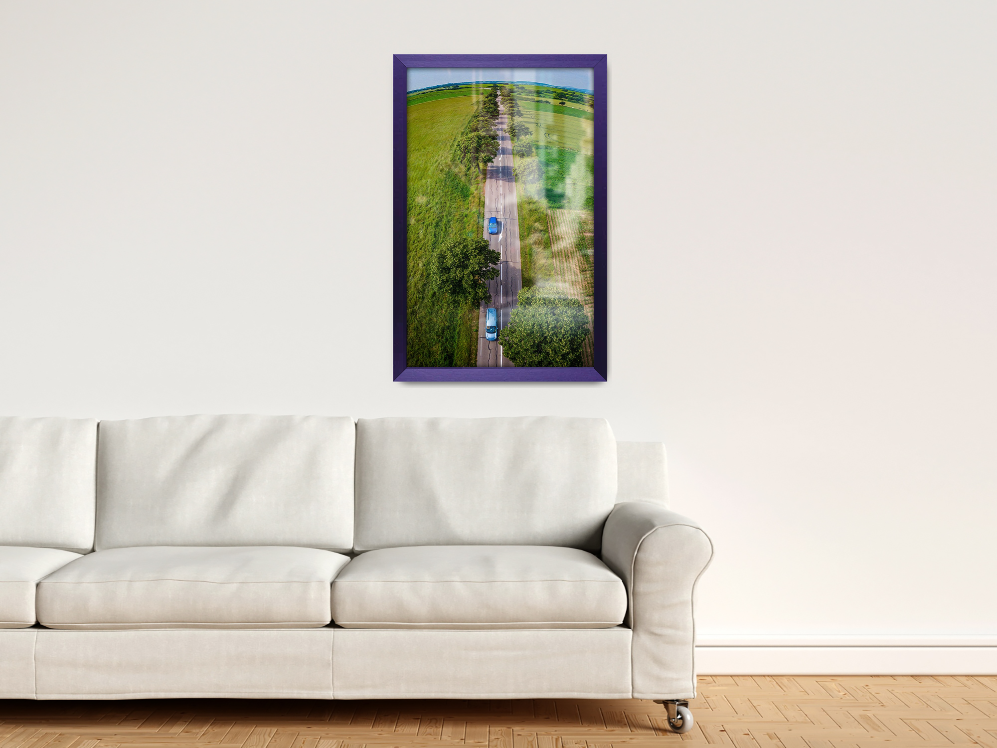 ( 45 x 55 CM ) / 18 x 22 Inch  |  Display Frame - MDF
 -  [ Purple ]