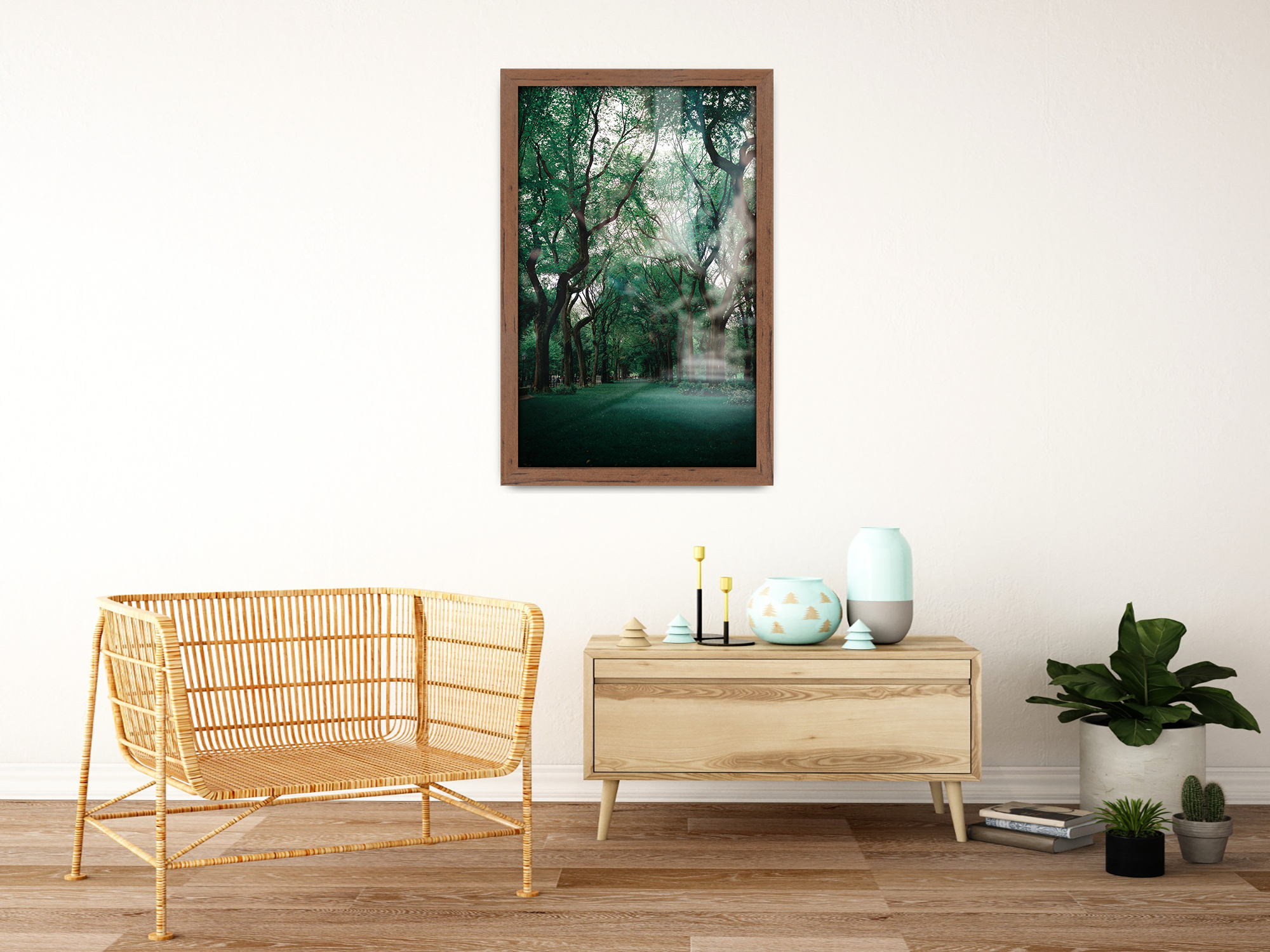 ( 45 x 55 CM ) / 18 x 22 Inch  |  Display Frame - MDF
 -  [ Walnut ]