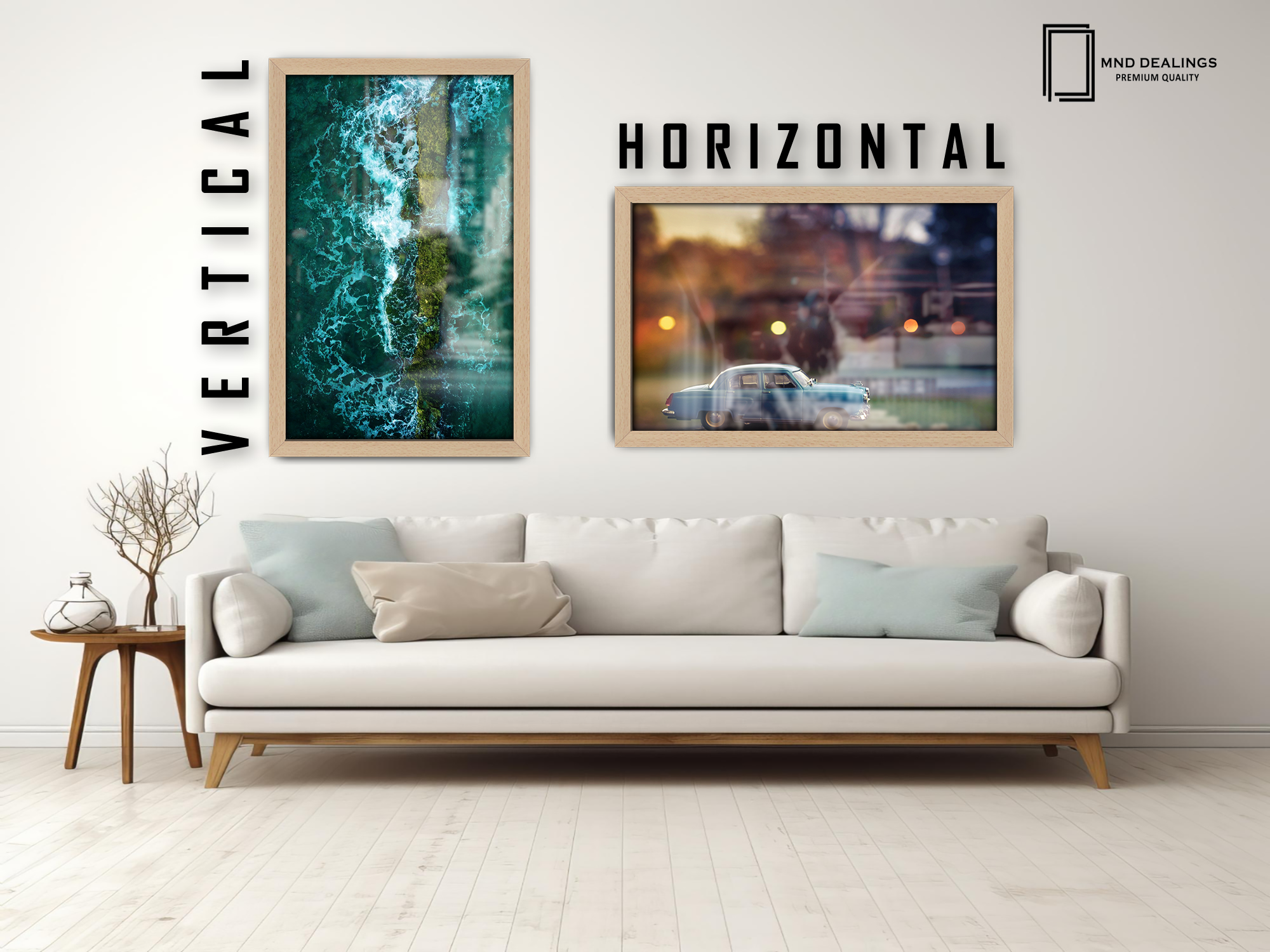 ( 45 x 60 CM ) / 24 x 18 Inch  |  Poster Frames - MDF
 -  [ Beech ]