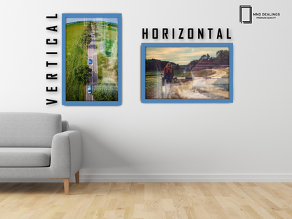 ( 45 x 60 CM ) / 24 x 18 Inch  |  Poster Frames - MDF
 -  [ Blue ]