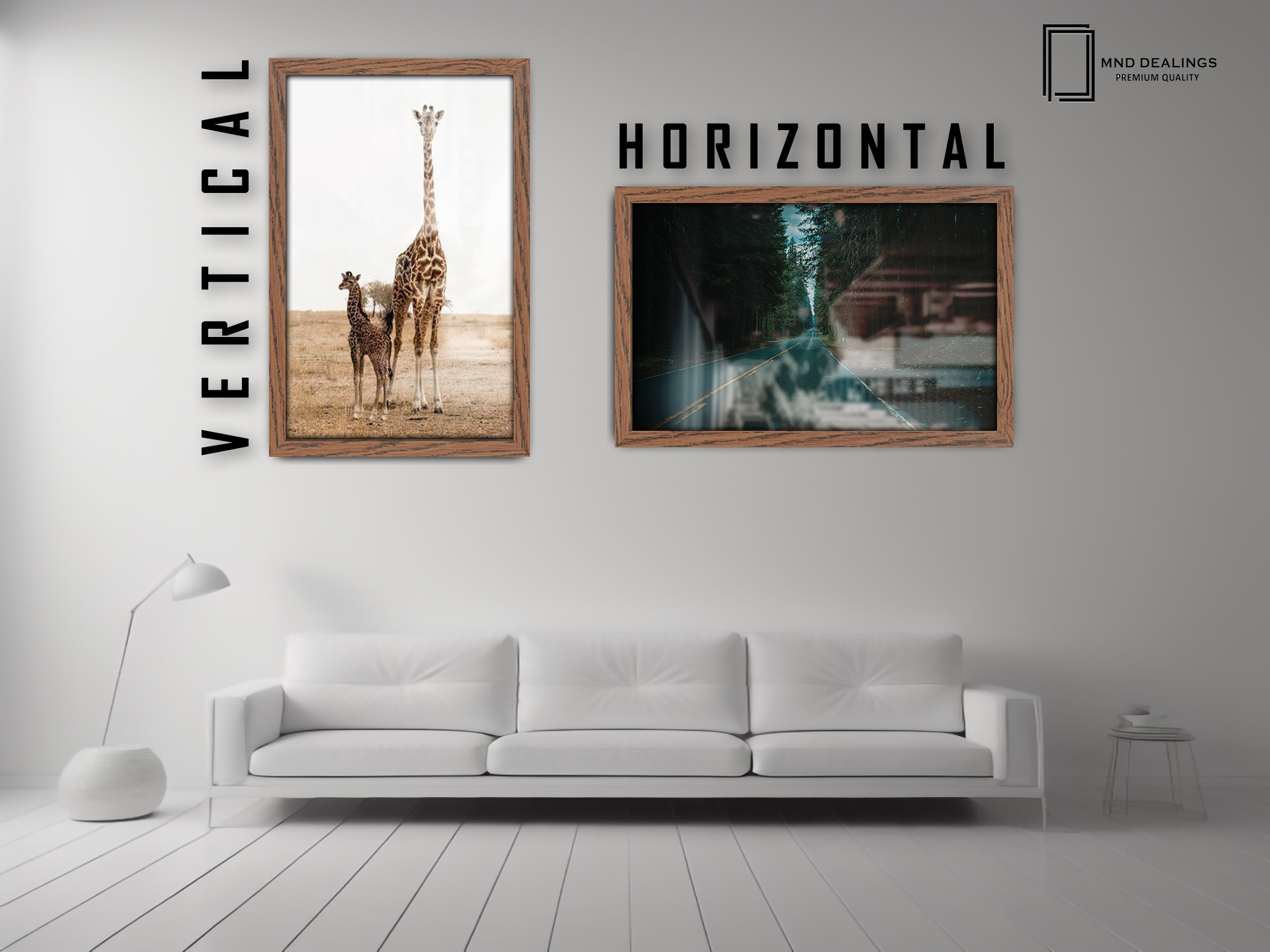 ( 45 x 60 CM ) / 24 x 18 Inch  |  Poster Frames - MDF
 -  [ Dark Oak ]