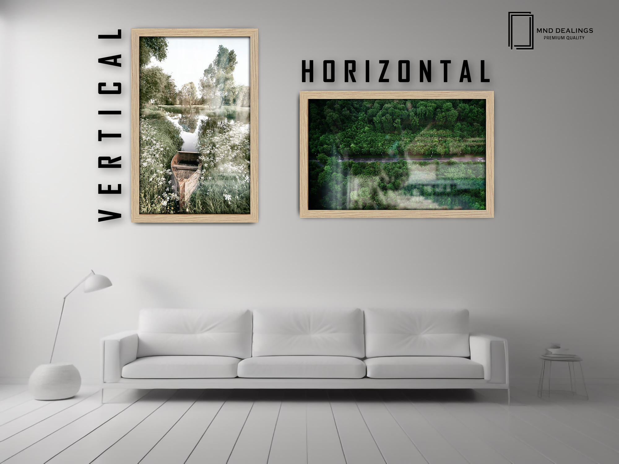 ( 45 x 60 CM ) / 24 x 18 Inch  |  Frames - MDF
 -  [ Oak ]