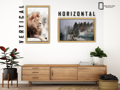 ( 45 x 60 CM ) / 24 x 18 Inch  |  Poster Frames - MDF
 -  [ Pine ]