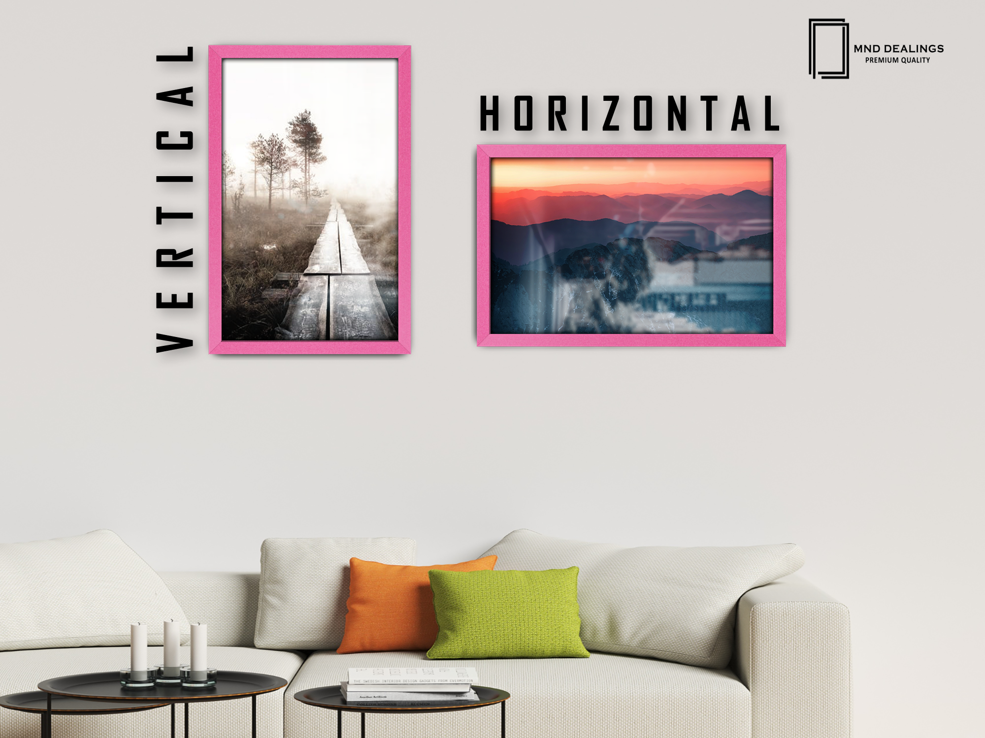 ( 45 x 60 CM ) / 24 x 18 Inch Picture Frames - MDF