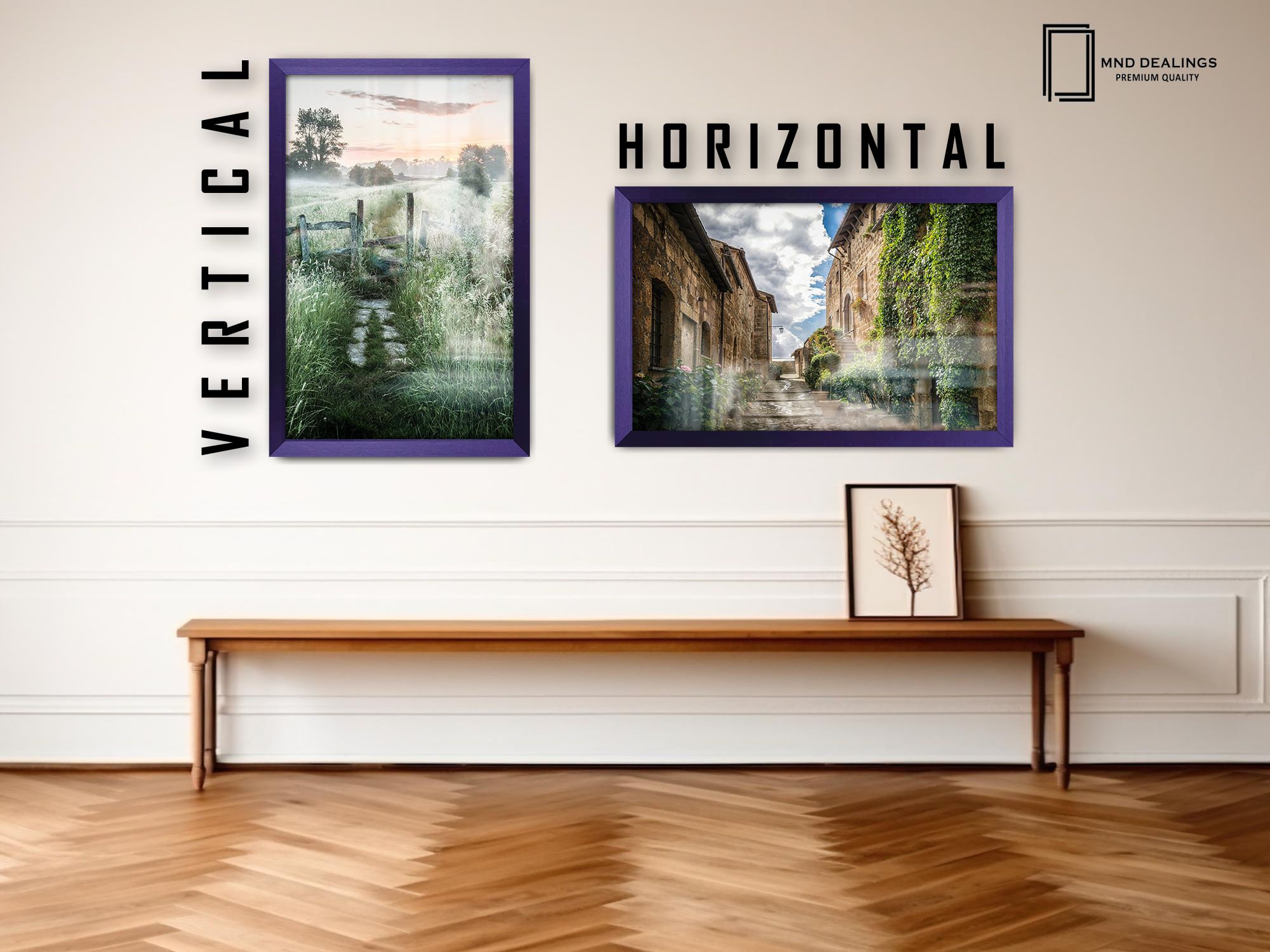 ( 45 x 60 CM ) / 24 x 18 Inch  |  Frames - MDF
 -  [ Purple ]