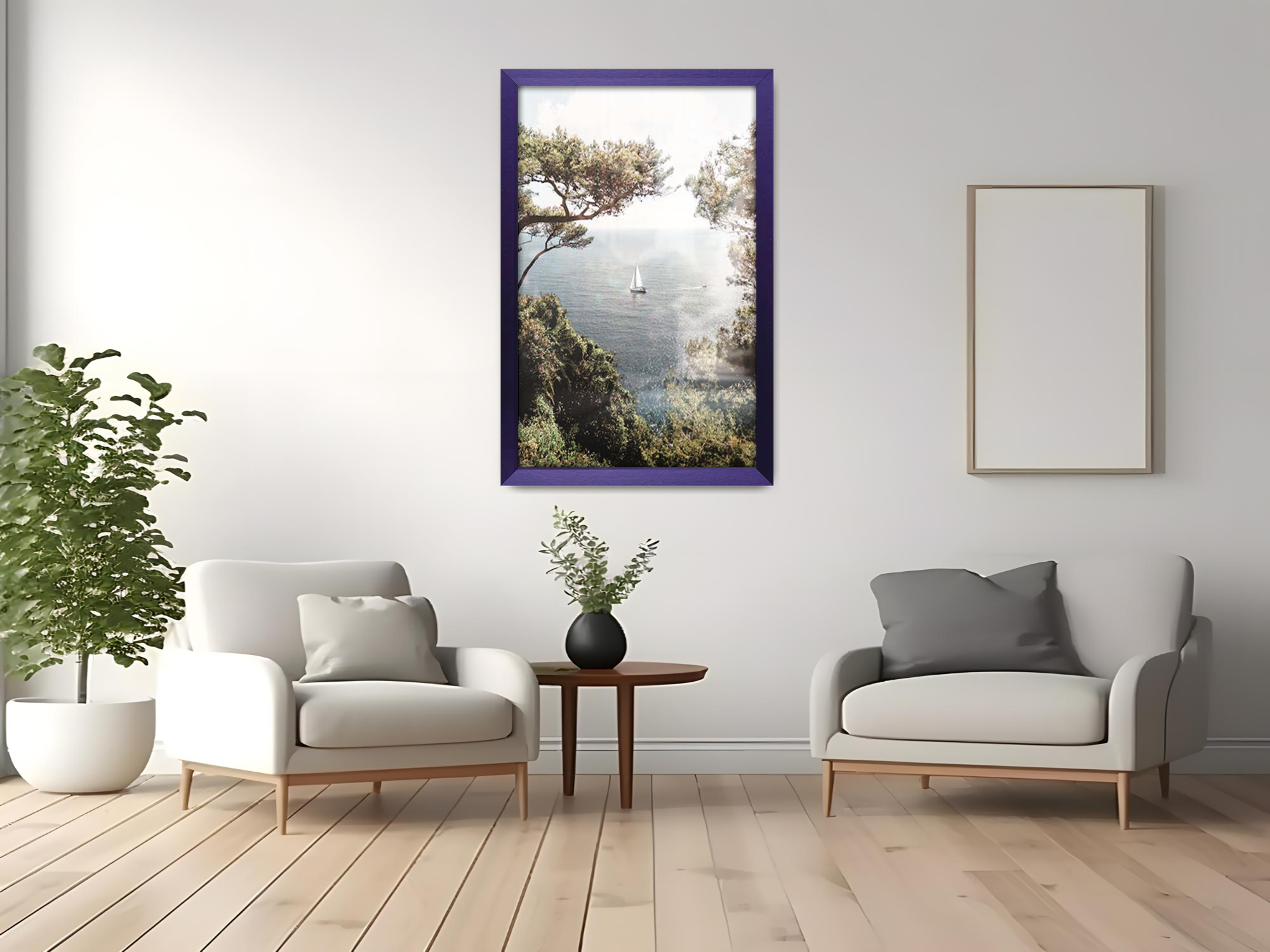 ( 45 x 60 CM ) / 24 x 18 Inch  |  Frames - MDF
 -  [ Purple ]