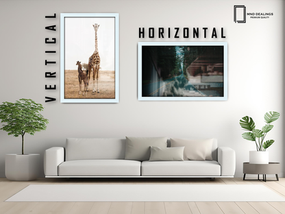 ( 45 x 60 CM ) / 24 x 18 Inch  |  Art Frames - MDF
 -  [ White ]
