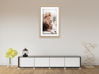 ( 45 x 60 cm ) / 24 x 18 Inch with 45 x 30 cm White Mount Poster Frames - MDF