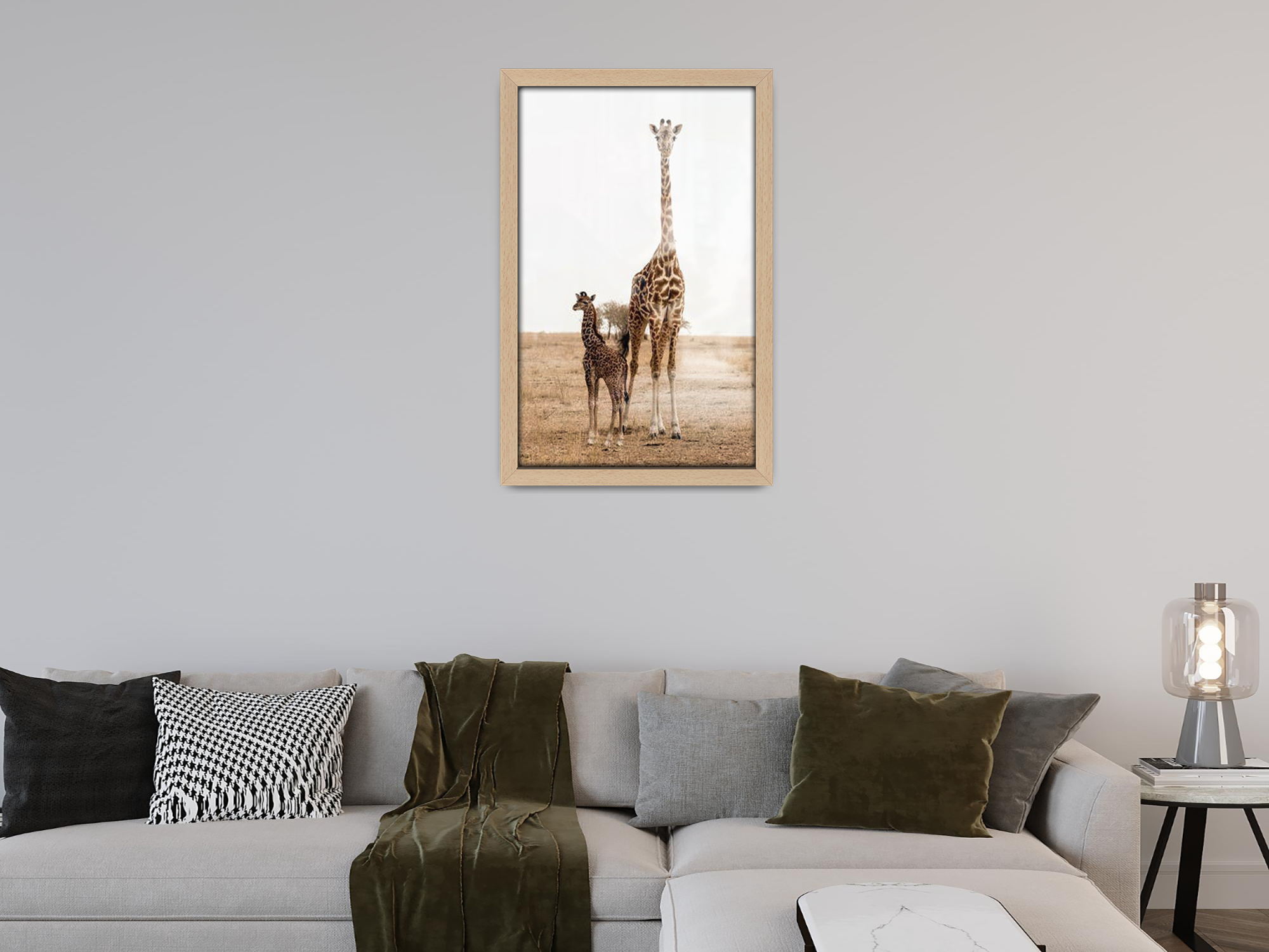 ( 45 x 65 CM ) / 26 x 18 Inch  |  Frames - MDF
 -  [ Beech ]