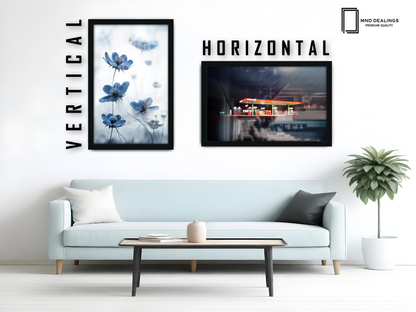 ( 45 x 65 CM ) / 26 x 18 Inch  |  Art Frames - MDF
 -  [ Black ]