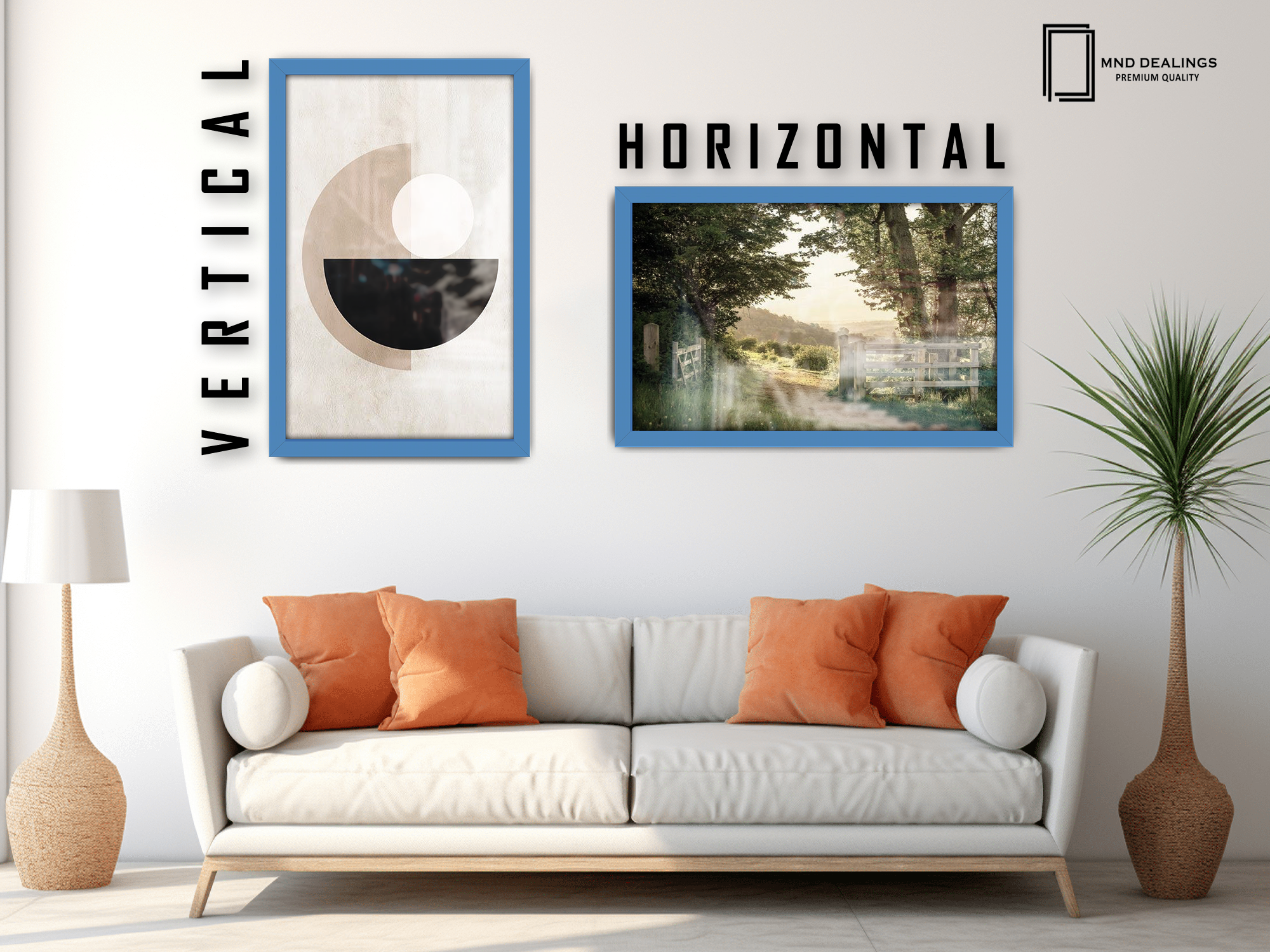 ( 45 x 65 CM ) / 26 x 18 Inch  |  Photo Frames - MDF
 -  [ Blue ]