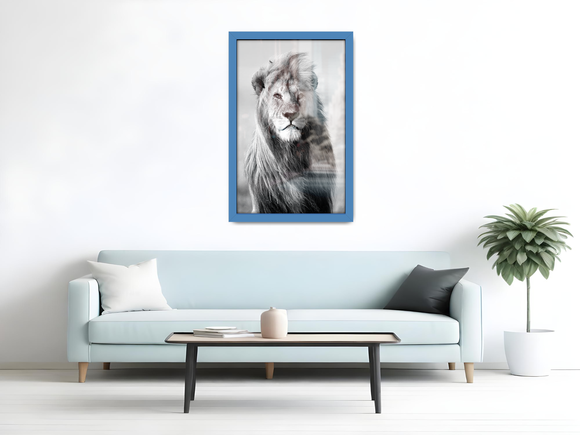 ( 45 x 65 CM ) / 26 x 18 Inch  |  Photo Frames - MDF
 -  [ Blue ]