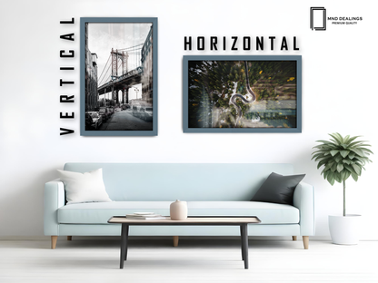( 45 x 65 CM ) / 26 x 18 Inch  |  Art Frames - MDF
 -  [ Dark Grey ]