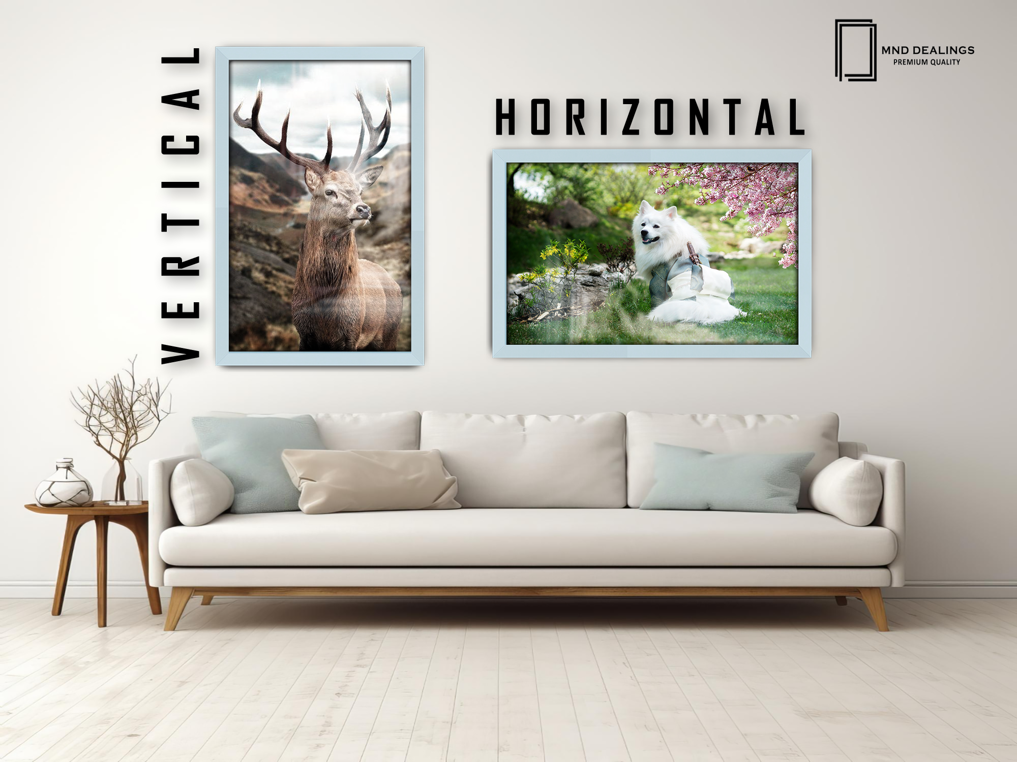 ( 45 x 65 CM ) / 26 x 18 Inch  |  Certificate Frames - MDF
 -  [ Light Grey ]