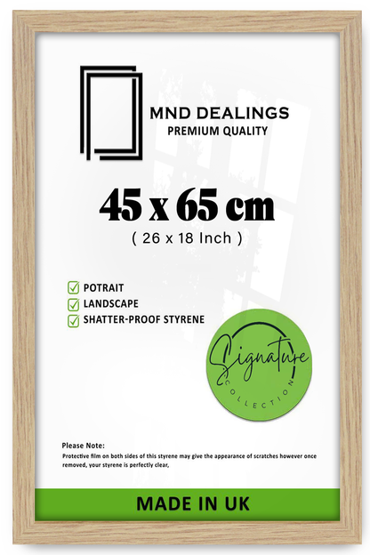 ( 45 x 65 CM ) / 26 x 18 Inch  |  Art Frames - MDF
 -  [ Oak ]