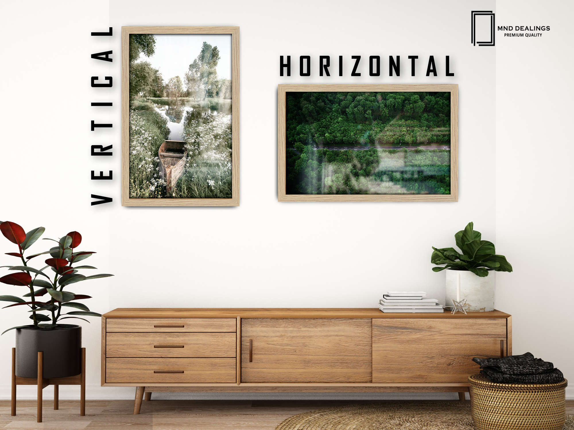 ( 45 x 65 CM ) / 26 x 18 Inch  |  Art Frames - MDF
 -  [ Oak ]