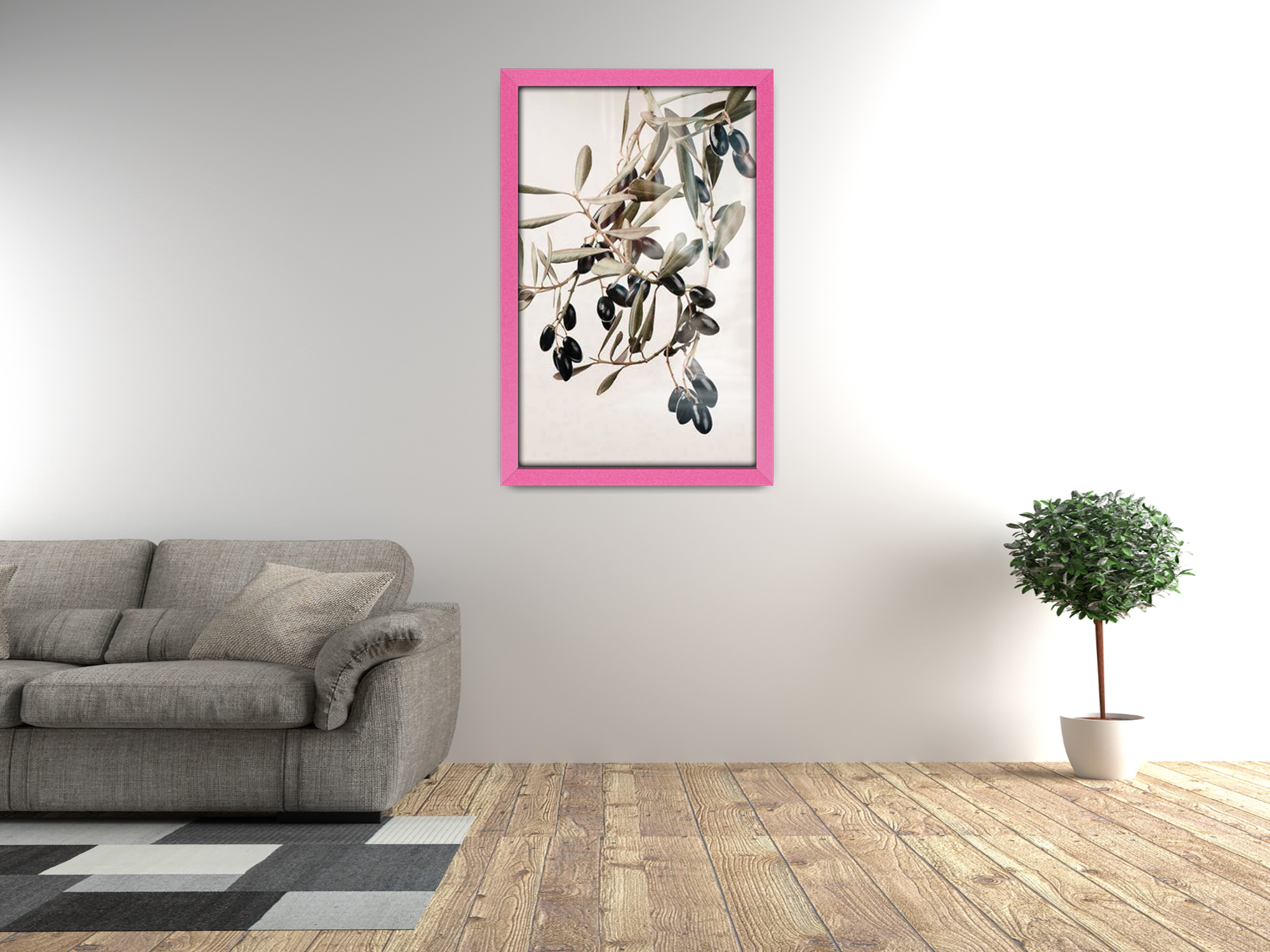 ( 45 x 65 CM ) / 26 x 18 Inch  |  Poster Frames - MDF
 -  [ Pink ]