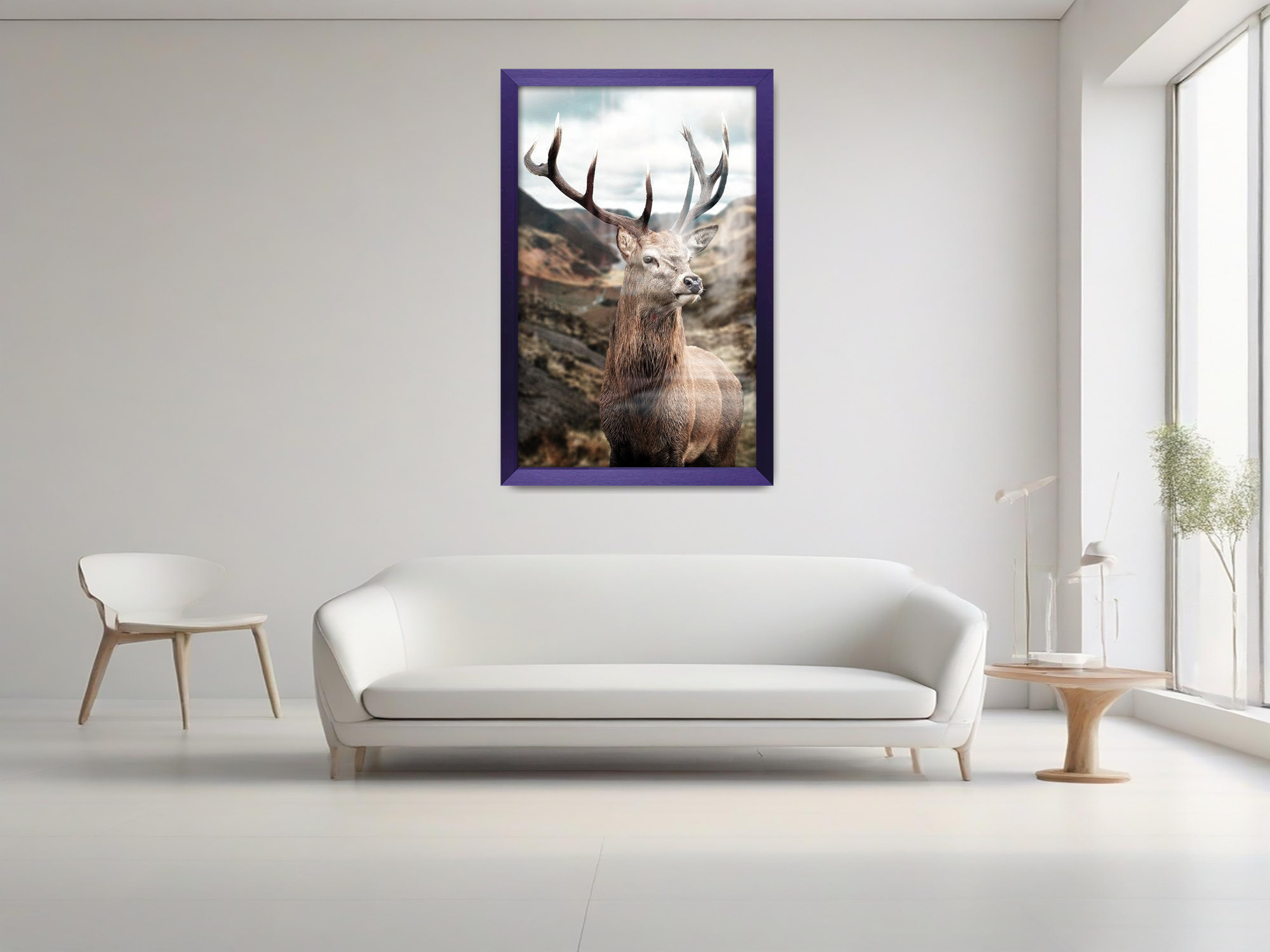 ( 45 x 65 CM ) / 26 x 18 Inch  |  Poster Frames - MDF
 -  [ Purple ]