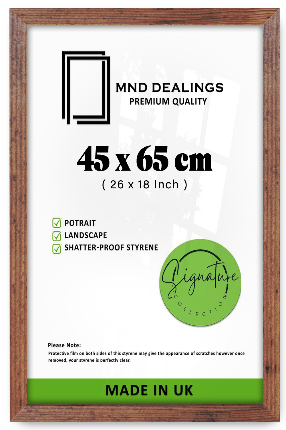 ( 45 x 65 CM ) / 26 x 18 Inch Display Frame - MDF