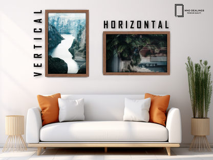 ( 45 x 65 CM ) / 26 x 18 Inch  |  Poster Frames - MDF
 -  [ Walnut ]