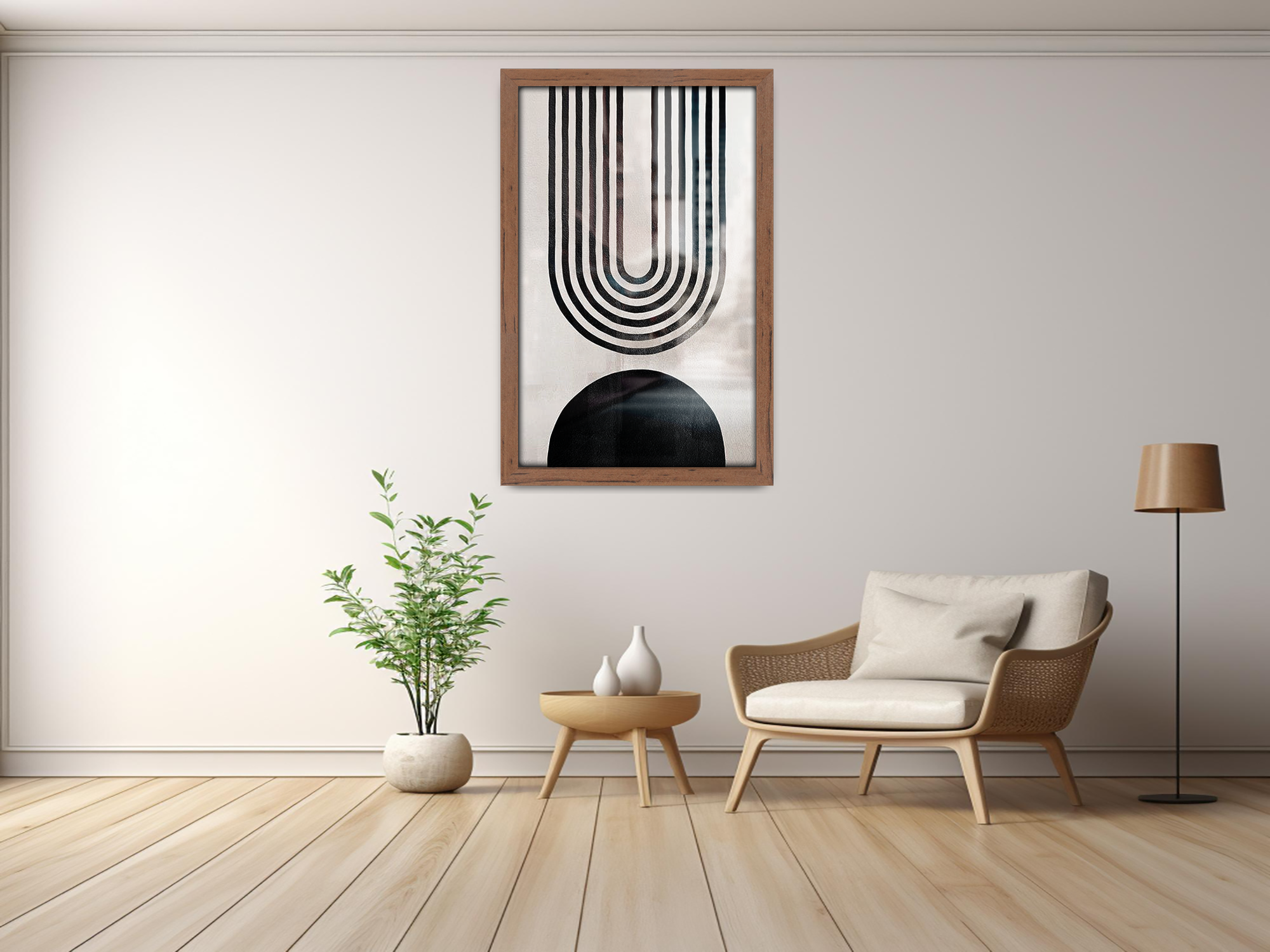 ( 45 x 65 CM ) / 26 x 18 Inch  |  Poster Frames - MDF
 -  [ Walnut ]