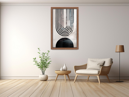 ( 45 x 65 CM ) / 26 x 18 Inch  |  Poster Frames - MDF
 -  [ Walnut ]