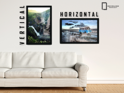 ( 45 x 70 CM ) / 28 x 18 Inch  |  Art Frames - MDF
 -  [ Black ]