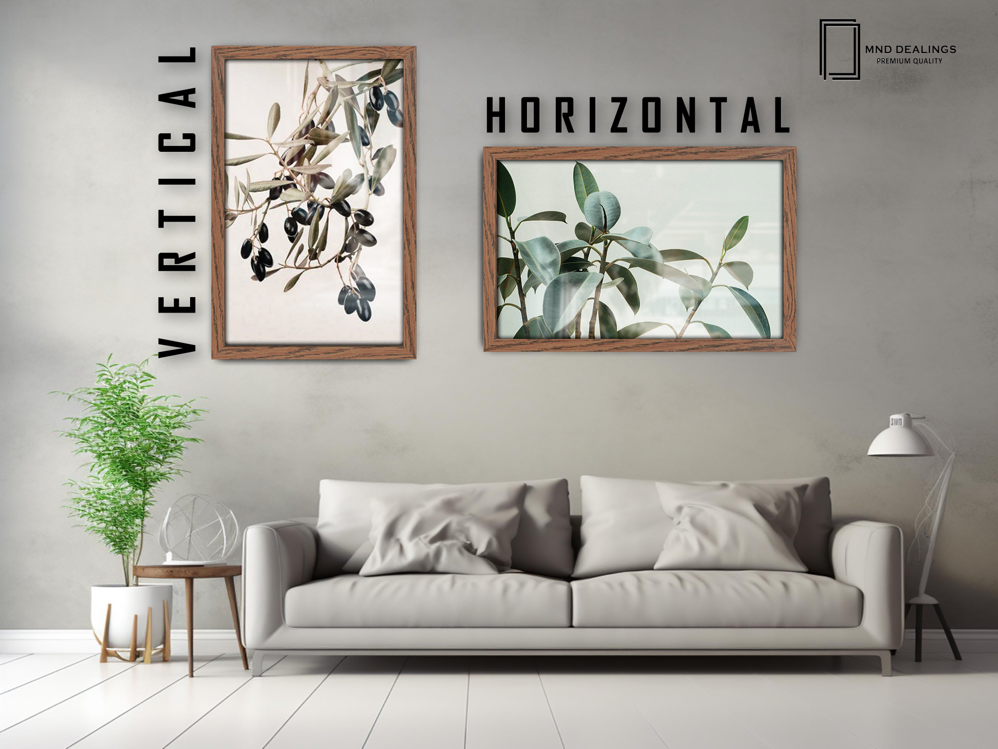 ( 45 x 70 CM ) / 28 x 18 Inch  |  Art Frames - MDF
 -  [ Dark Oak ]