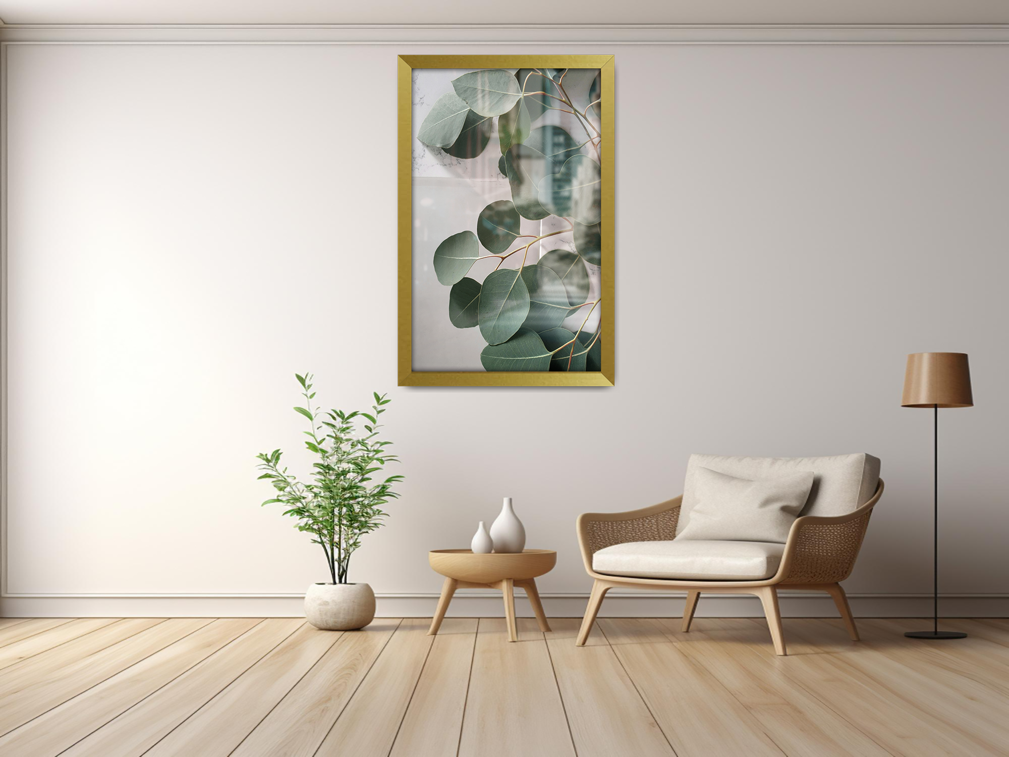 ( 45 x 70 CM ) / 28 x 18 Inch  |  Art Frames - MDF
 -  [ Gold ]