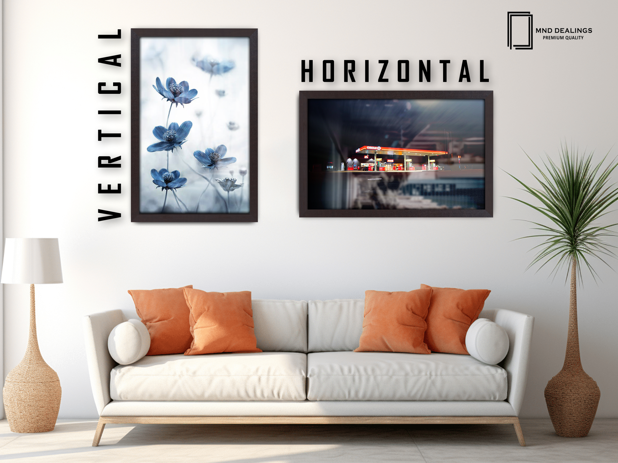 ( 45 x 70 CM ) / 28 x 18 Inch  |  Display Frame - MDF
 -  [ Mahogany ]