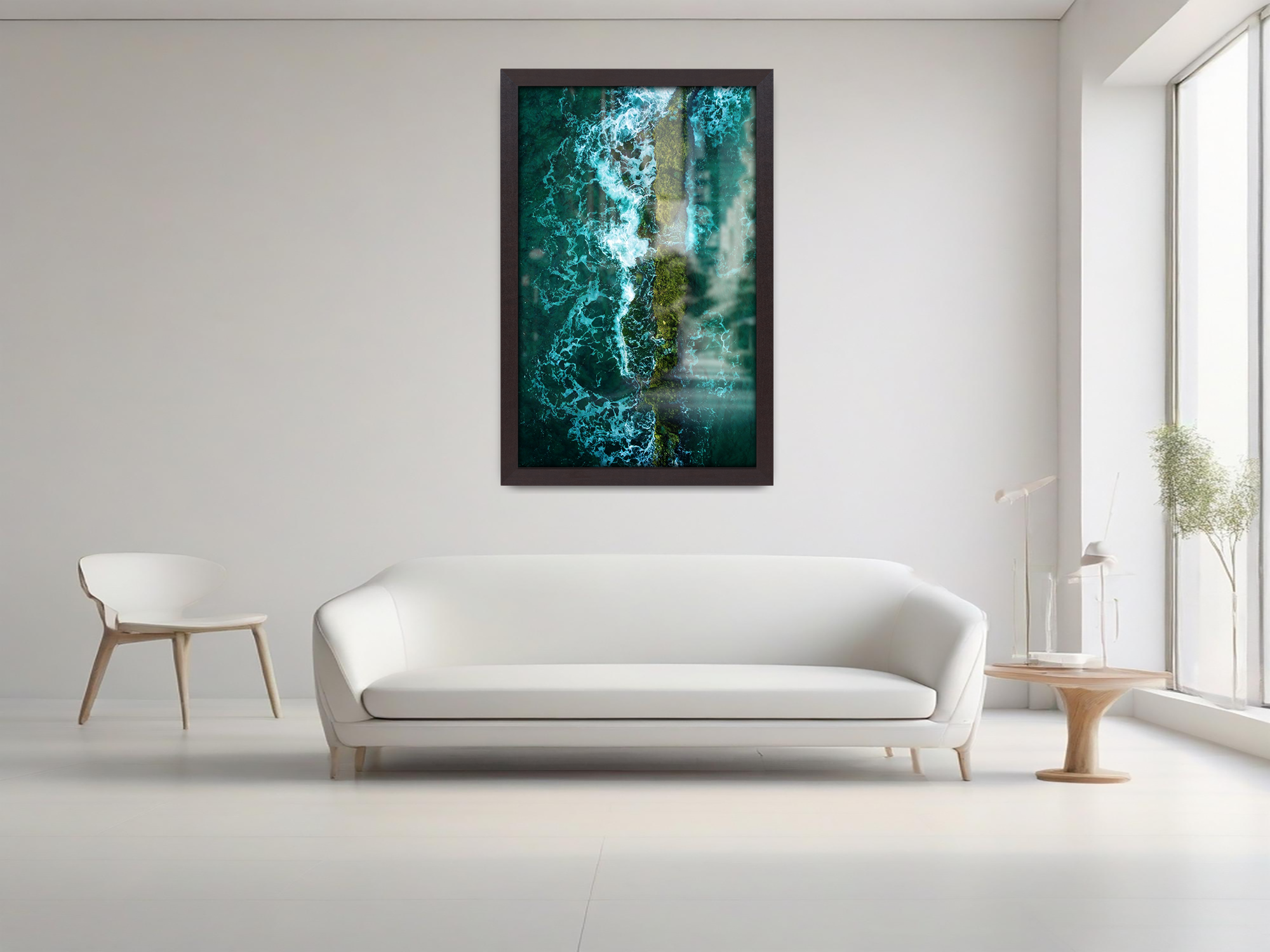 ( 45 x 70 CM ) / 28 x 18 Inch  |  Display Frame - MDF
 -  [ Mahogany ]