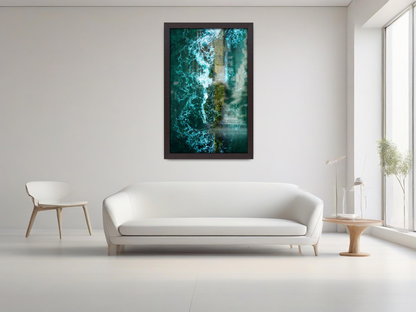 ( 45 x 70 CM ) / 28 x 18 Inch  |  Display Frame - MDF
 -  [ Mahogany ]
