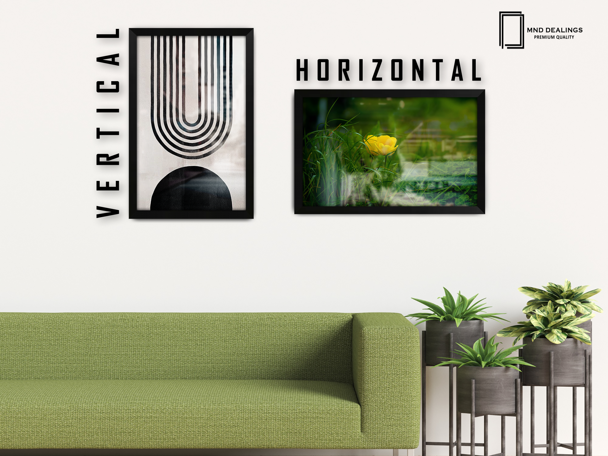 ( 45 x 70 CM ) / 28 x 18 Inch  |  Display Frame - MDF
 -  [ Matt Black ]