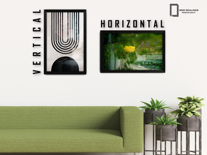 ( 45 x 70 CM ) / 28 x 18 Inch  |  Display Frame - MDF
 -  [ Matt Black ]