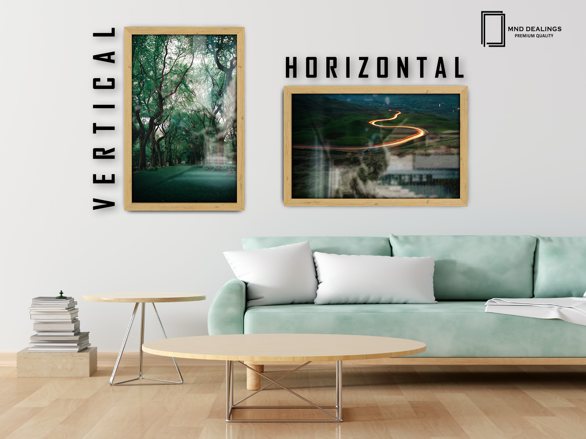 ( 45 x 70 CM ) / 28 x 18 Inch  |  Frames - MDF
 -  [ Pine ]