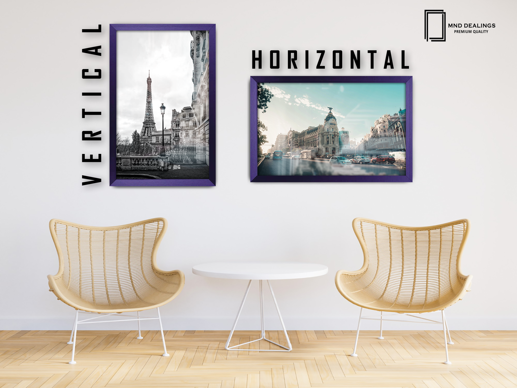 ( 45 x 70 CM ) / 28 x 18 Inch  |  Poster Frames - MDF
 -  [ Purple ]
