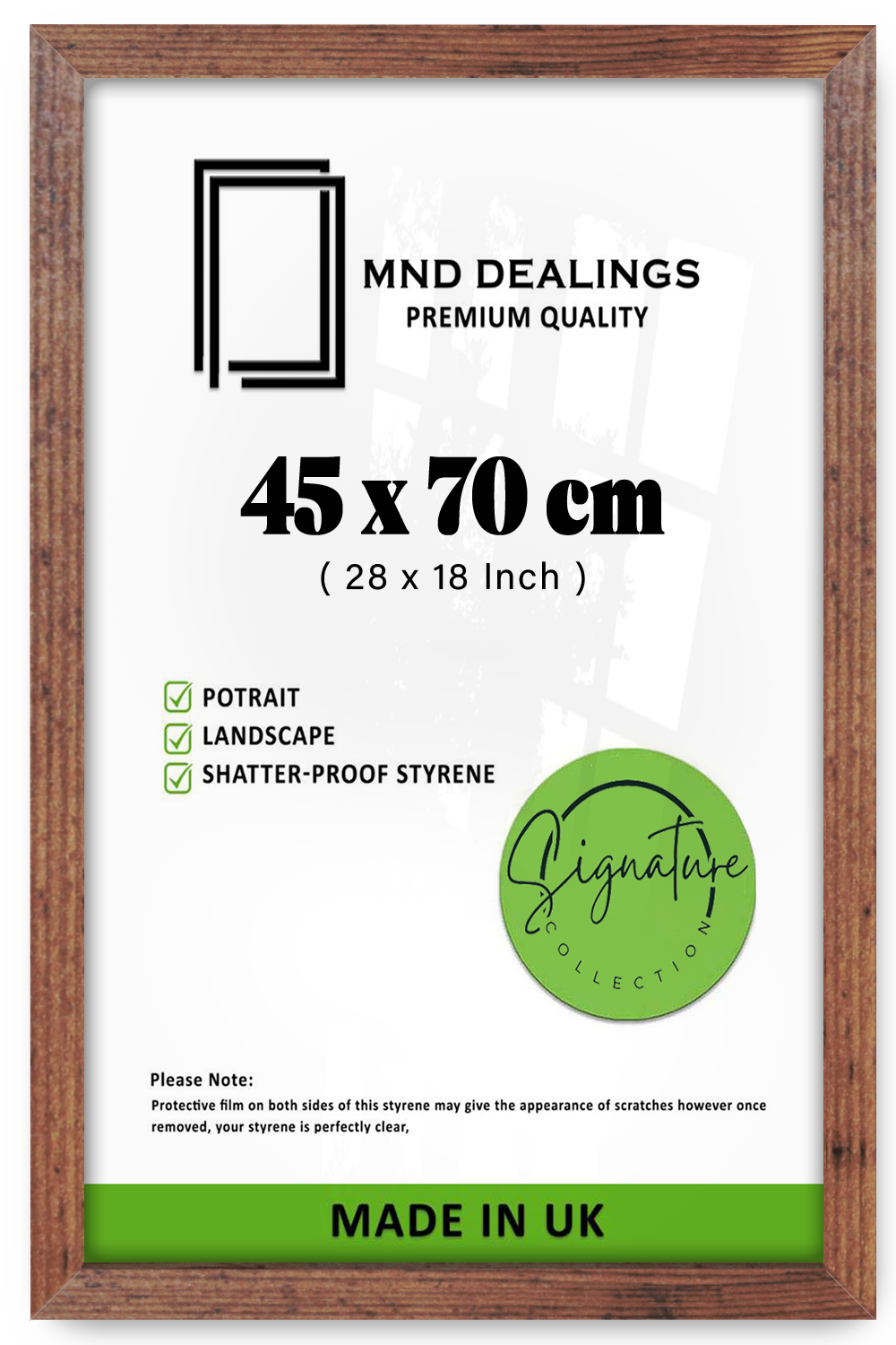 ( 45 x 70 CM ) / 28 x 18 Inch  |  Poster Frames - MDF
 -  [ Rustic ]