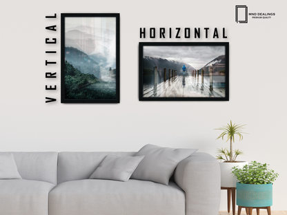 ( 46 x 61 CM ) / 24 x 18 Inch  |  Picture Frames - MDF
 -  [ Black ]
