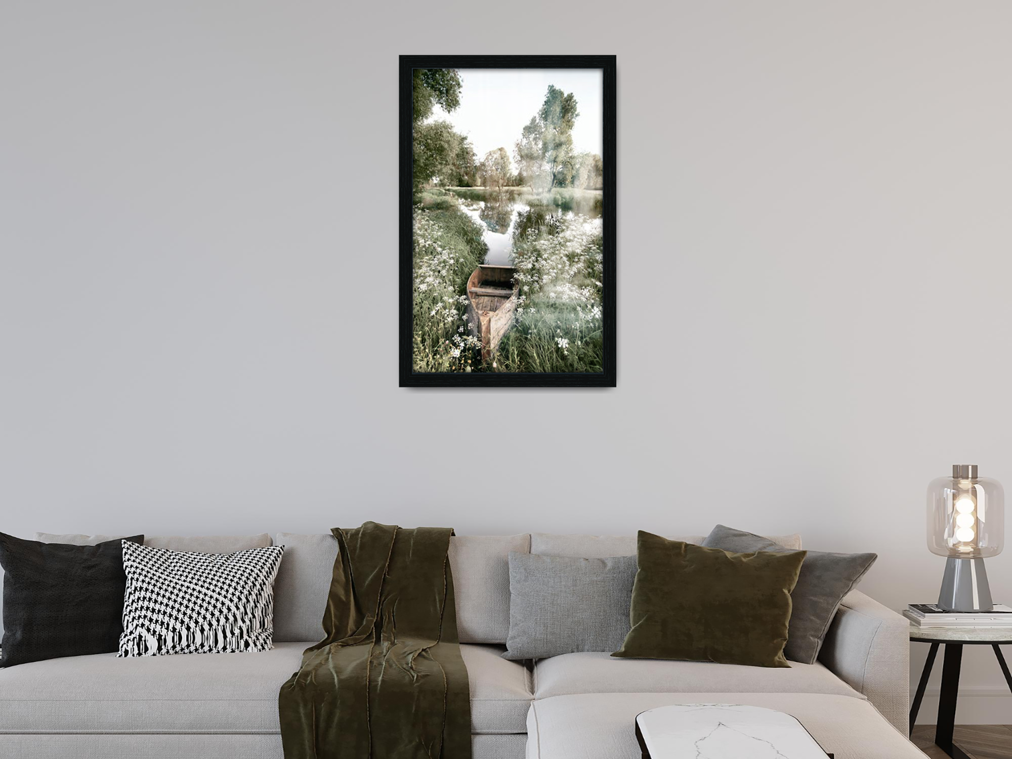 ( 46 x 61 CM ) / 24 x 18 Inch  |  Picture Frames - MDF
 -  [ Black ]