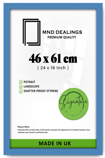 ( 46 x 61 CM ) / 24 x 18 Inch  |  Poster Frames - MDF
 -  [ Blue ]