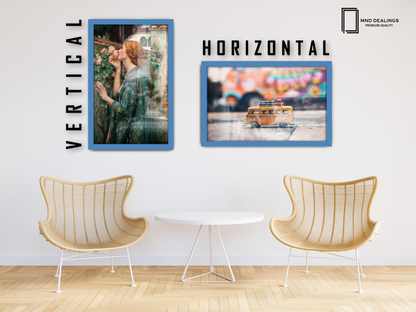 ( 46 x 61 CM ) / 24 x 18 Inch  |  Poster Frames - MDF
 -  [ Blue ]