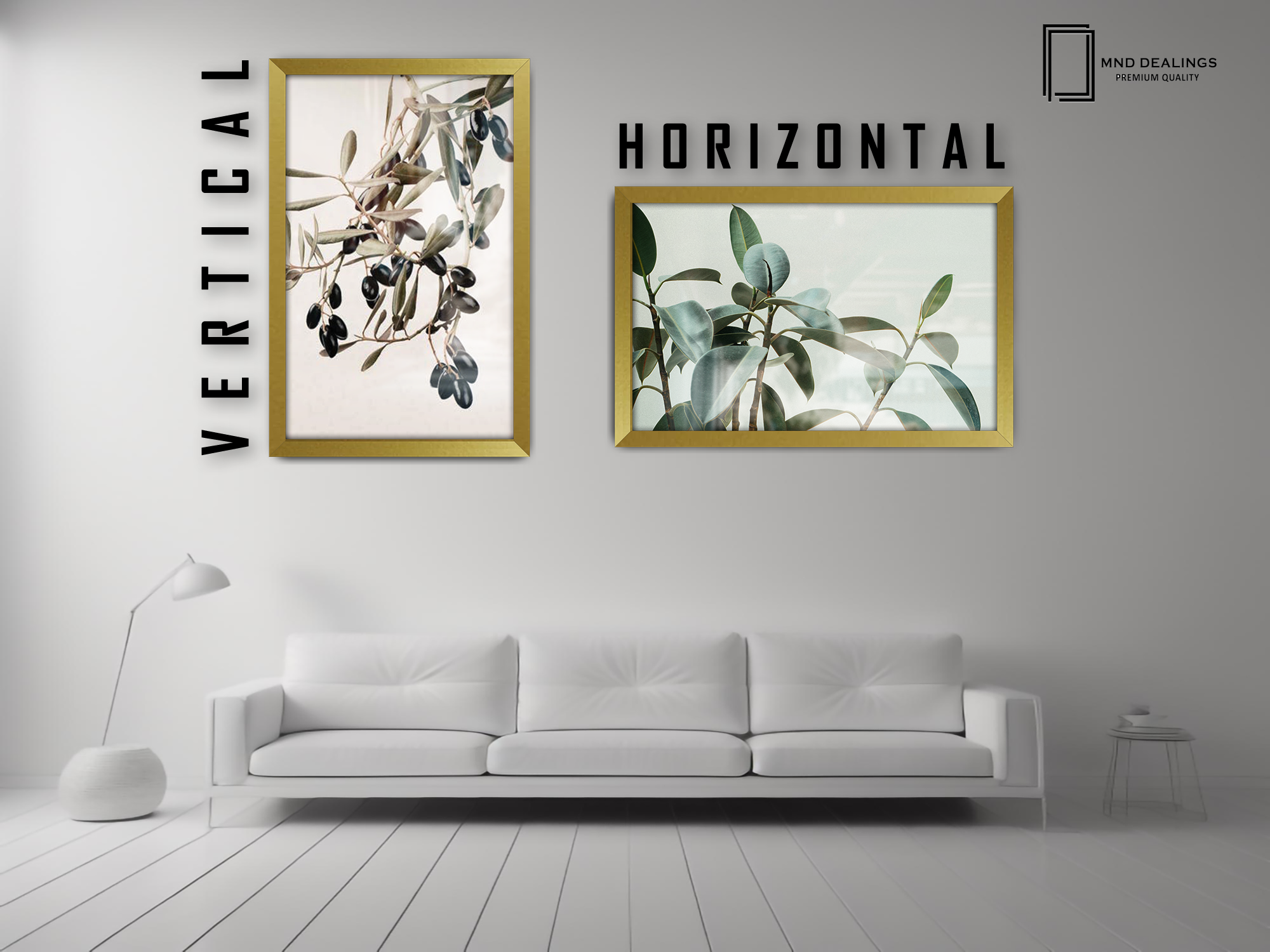 ( 46 x 61 CM ) / 24 x 18 Inch  |  Display Frame - MDF
 -  [ Gold ]
