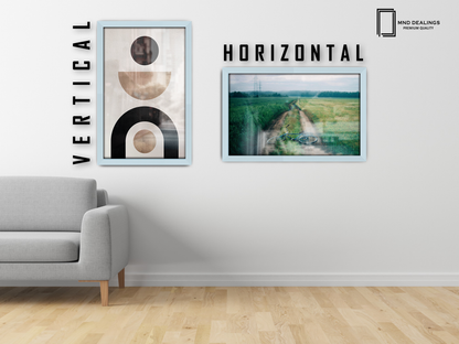 ( 46 x 61 CM ) / 24 x 18 Inch  |  Frames - MDF
 -  [ Light Grey ]