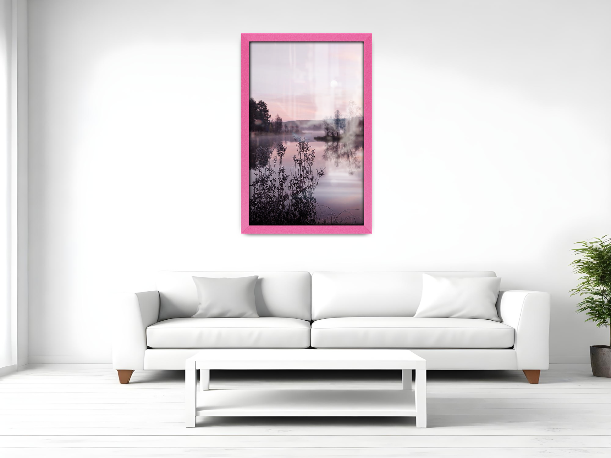 ( 46 x 61 CM ) / 24 x 18 Inch  |  Frames - MDF
 -  [ Pink ]